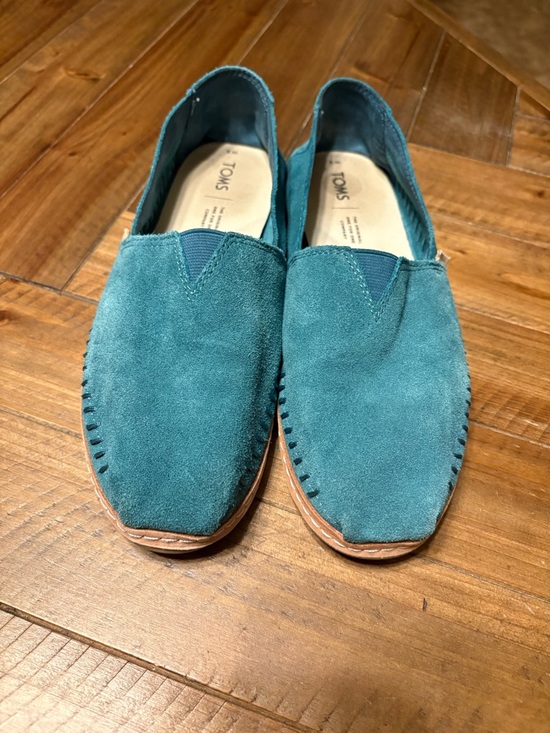 Toms Shoes - TOMS Women’s Teal Suede Moccasins /Espadrilles
